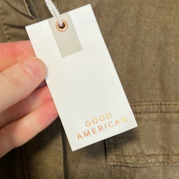 NWT Good American Olive Green Cinched Combinaison Jumpsuit - Picture 3 of 8